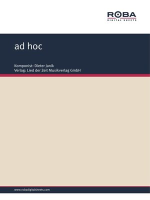 cover image of ad hoc